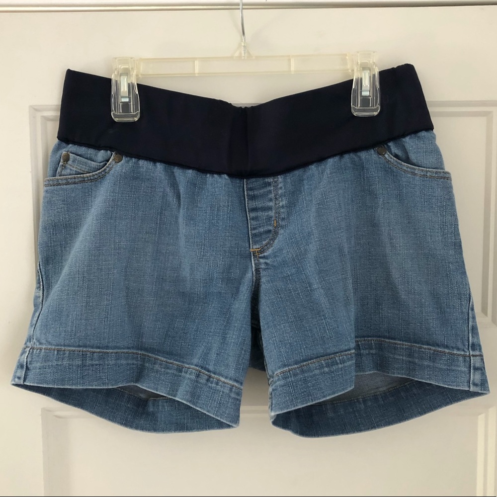 Liz Lange Denim Maternity Shorts